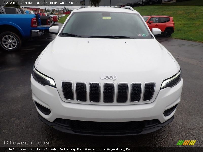 Bright White / Black 2020 Jeep Cherokee Latitude