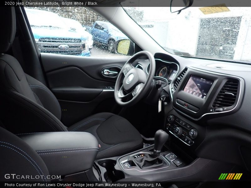 Bright White / Black 2020 Jeep Cherokee Latitude