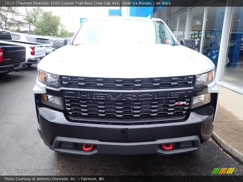 Silver Ice Metallic / Jet Black 2020 Chevrolet Silverado 1500 Custom Trail Boss Crew Cab 4x4