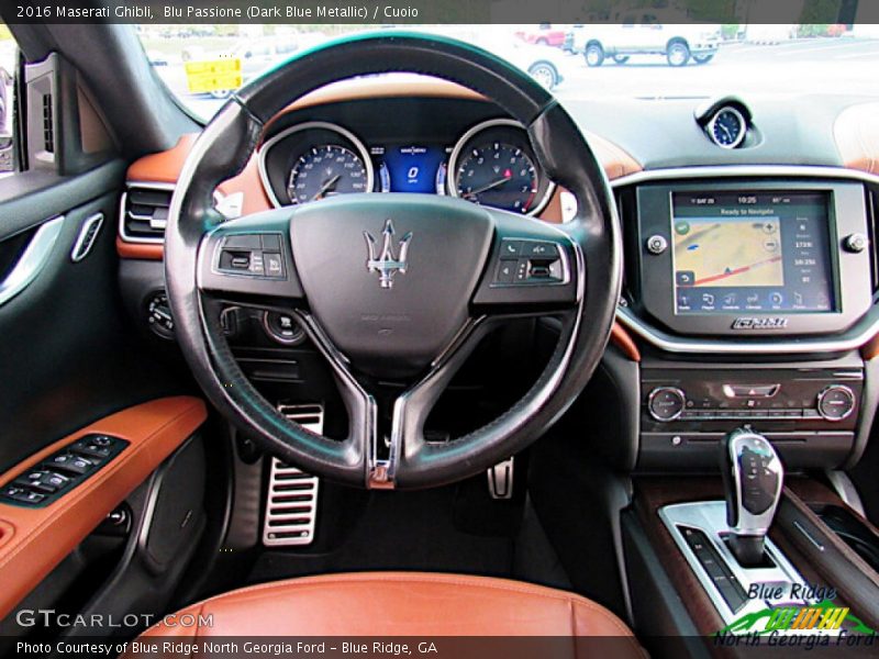 Blu Passione (Dark Blue Metallic) / Cuoio 2016 Maserati Ghibli