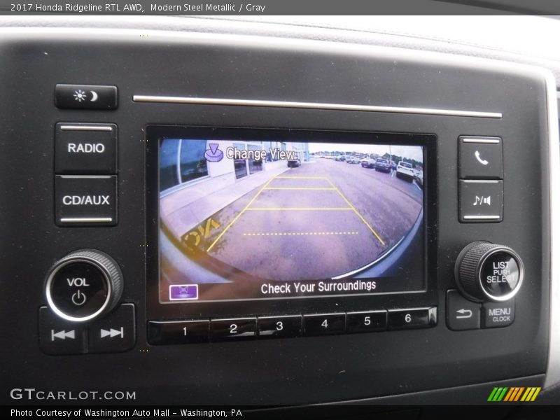 Modern Steel Metallic / Gray 2017 Honda Ridgeline RTL AWD
