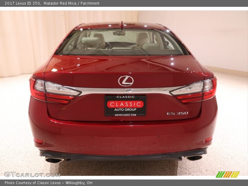 Matador Red Mica / Parchment 2017 Lexus ES 350