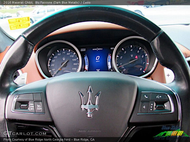 Blu Passione (Dark Blue Metallic) / Cuoio 2016 Maserati Ghibli