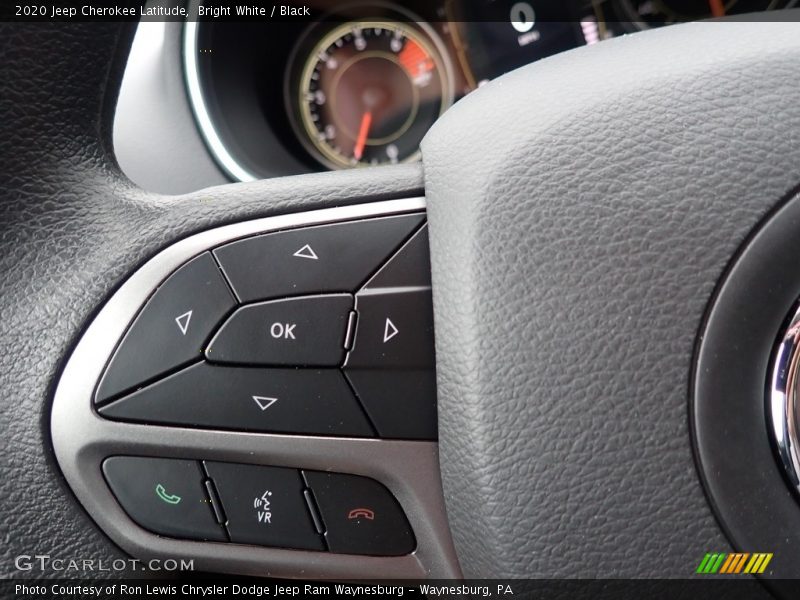 Bright White / Black 2020 Jeep Cherokee Latitude