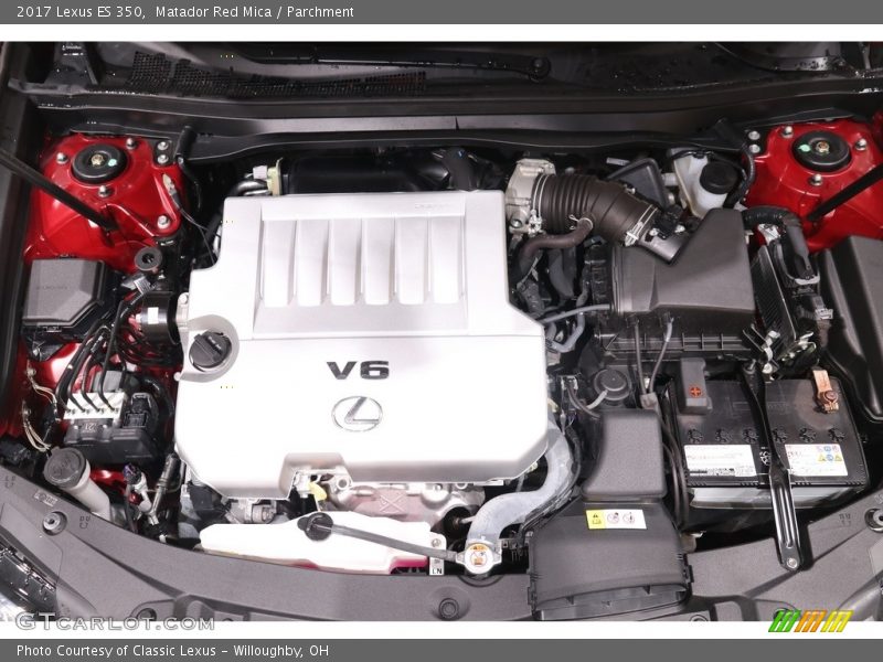 Matador Red Mica / Parchment 2017 Lexus ES 350