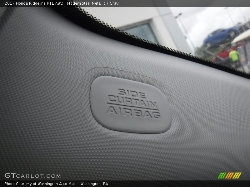 Modern Steel Metallic / Gray 2017 Honda Ridgeline RTL AWD