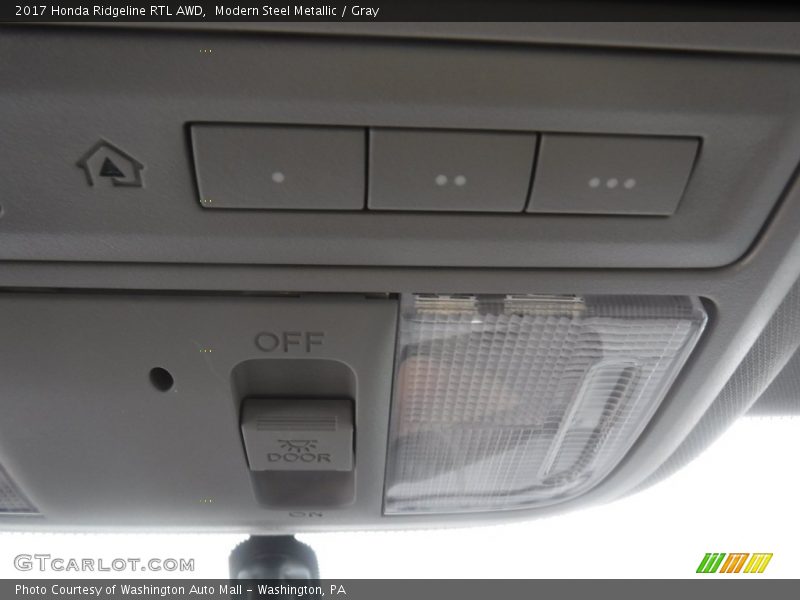 Modern Steel Metallic / Gray 2017 Honda Ridgeline RTL AWD