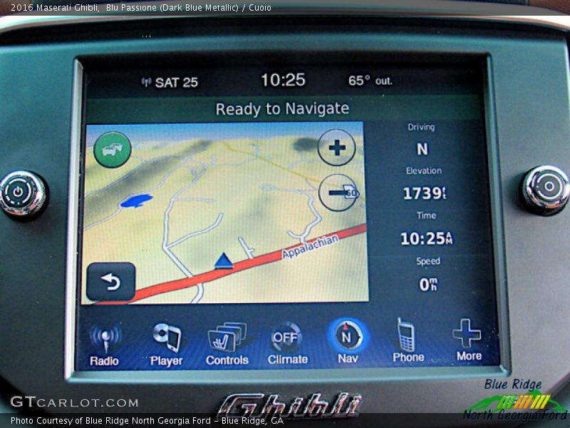 Blu Passione (Dark Blue Metallic) / Cuoio 2016 Maserati Ghibli