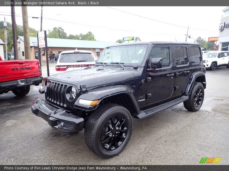 Black / Black 2020 Jeep Wrangler Unlimited Sahara 4x4