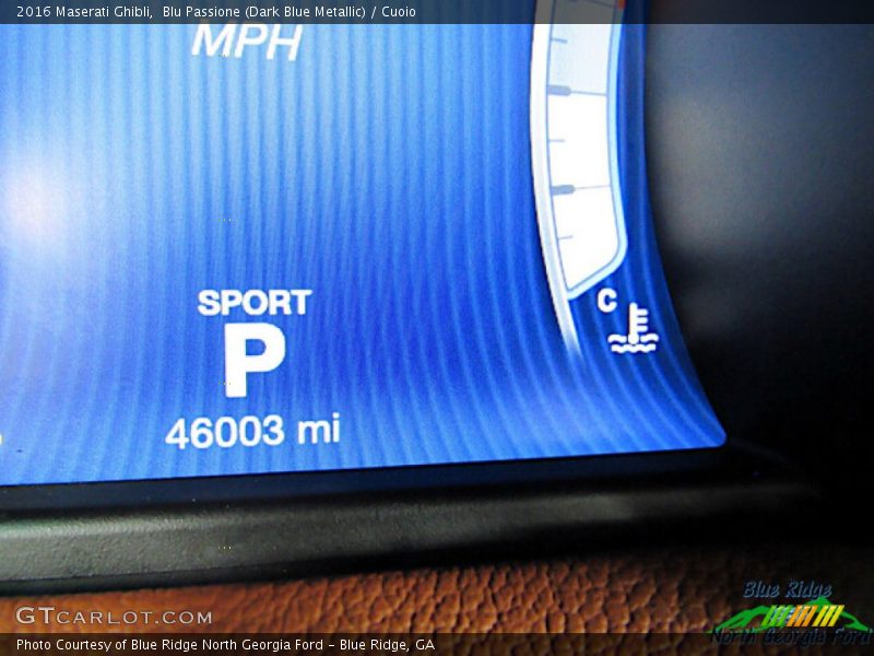Blu Passione (Dark Blue Metallic) / Cuoio 2016 Maserati Ghibli