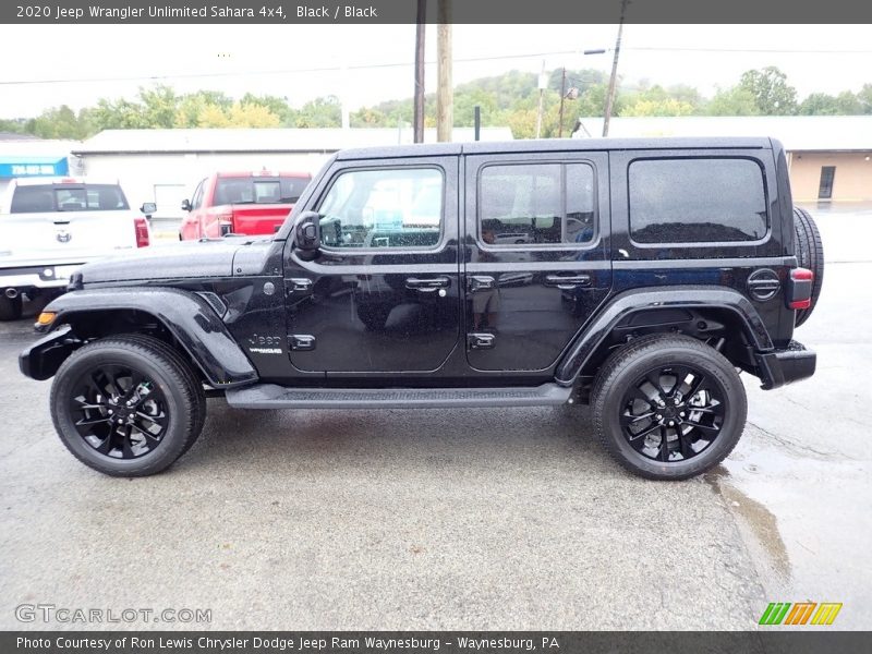 Black / Black 2020 Jeep Wrangler Unlimited Sahara 4x4