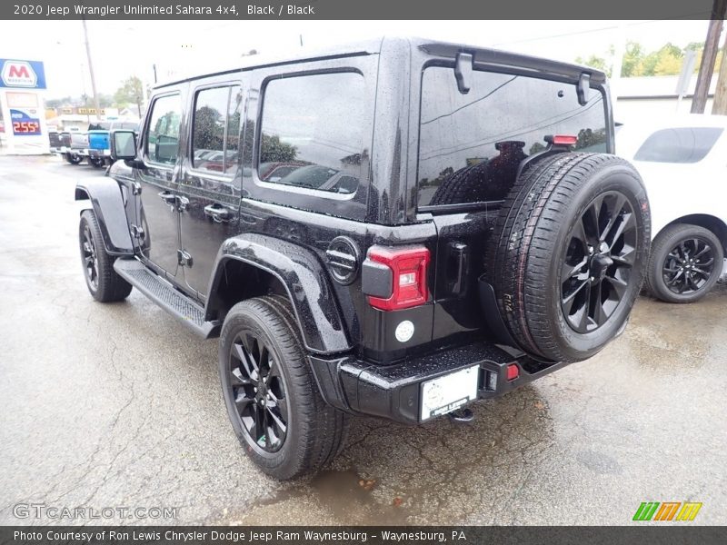 Black / Black 2020 Jeep Wrangler Unlimited Sahara 4x4