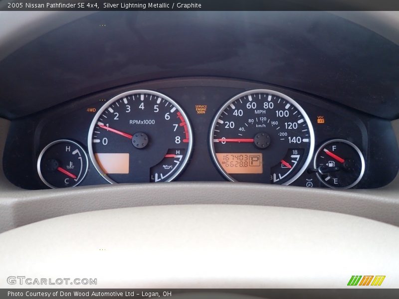 Silver Lightning Metallic / Graphite 2005 Nissan Pathfinder SE 4x4