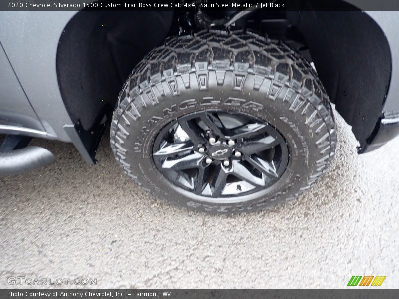 Satin Steel Metallic / Jet Black 2020 Chevrolet Silverado 1500 Custom Trail Boss Crew Cab 4x4