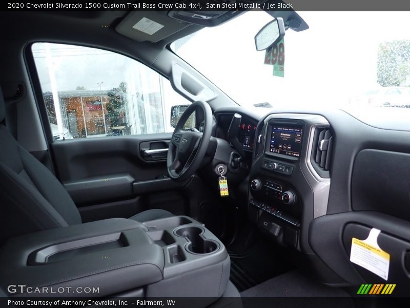Satin Steel Metallic / Jet Black 2020 Chevrolet Silverado 1500 Custom Trail Boss Crew Cab 4x4