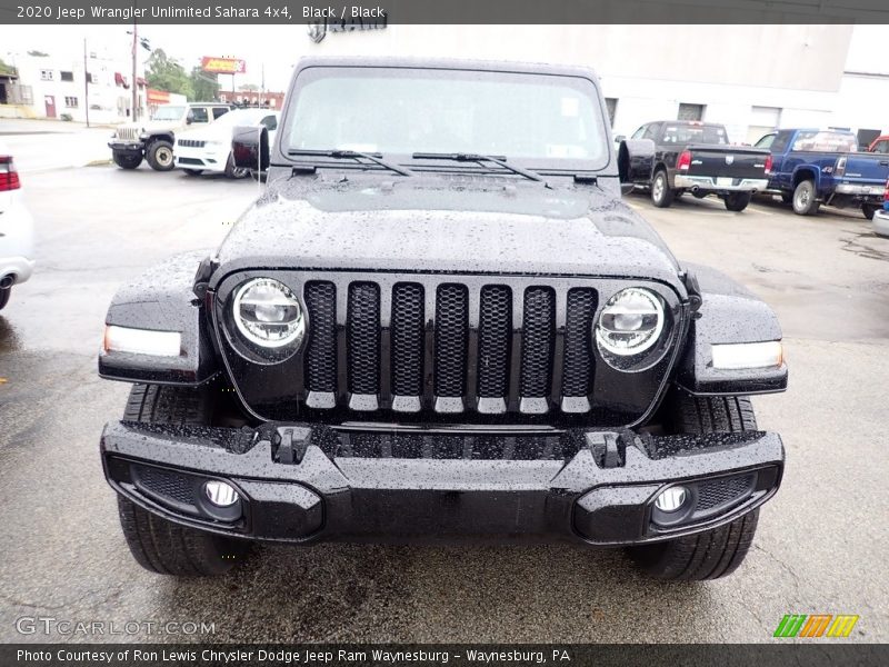 Black / Black 2020 Jeep Wrangler Unlimited Sahara 4x4