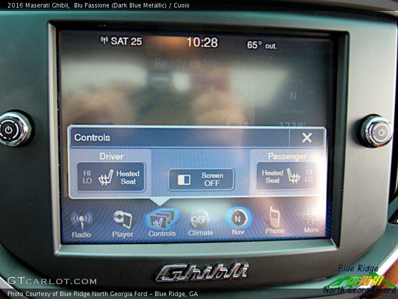 Blu Passione (Dark Blue Metallic) / Cuoio 2016 Maserati Ghibli