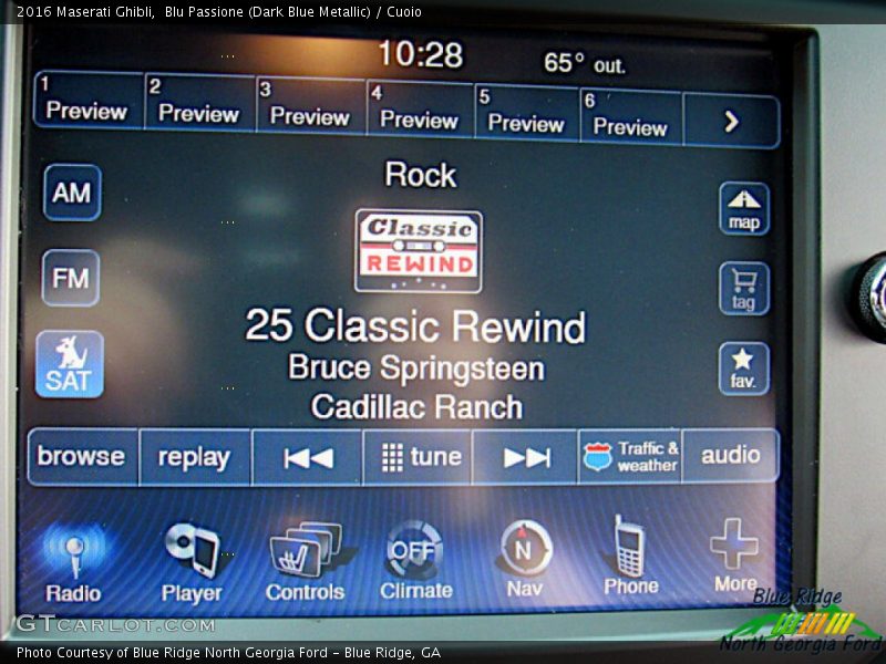 Blu Passione (Dark Blue Metallic) / Cuoio 2016 Maserati Ghibli