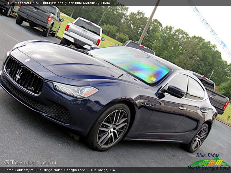 Blu Passione (Dark Blue Metallic) / Cuoio 2016 Maserati Ghibli
