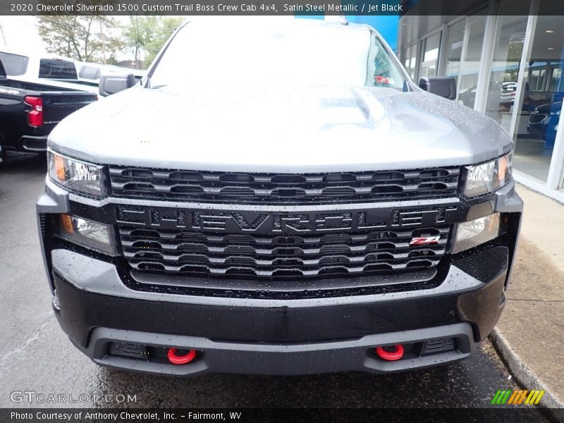 Satin Steel Metallic / Jet Black 2020 Chevrolet Silverado 1500 Custom Trail Boss Crew Cab 4x4