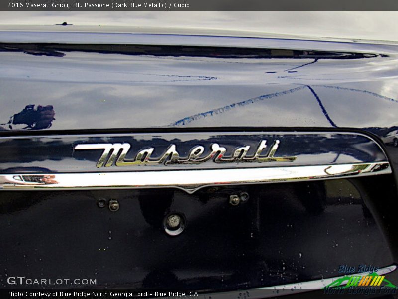 Blu Passione (Dark Blue Metallic) / Cuoio 2016 Maserati Ghibli