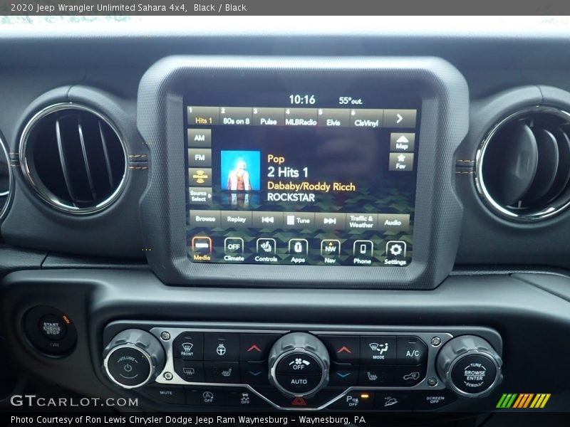 Black / Black 2020 Jeep Wrangler Unlimited Sahara 4x4