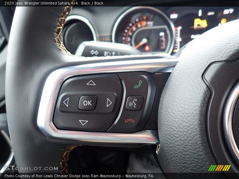 Black / Black 2020 Jeep Wrangler Unlimited Sahara 4x4