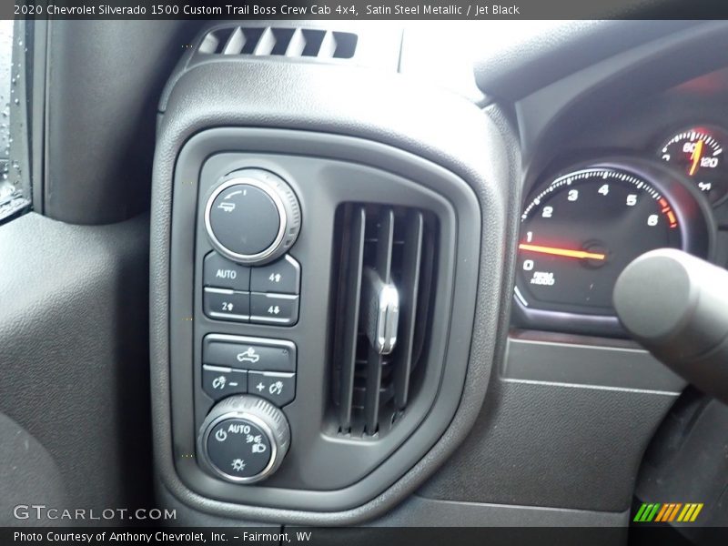 Satin Steel Metallic / Jet Black 2020 Chevrolet Silverado 1500 Custom Trail Boss Crew Cab 4x4
