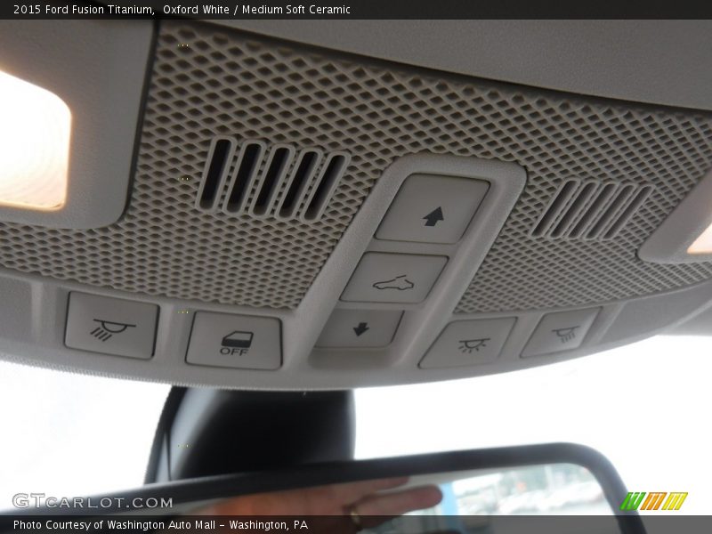 Oxford White / Medium Soft Ceramic 2015 Ford Fusion Titanium