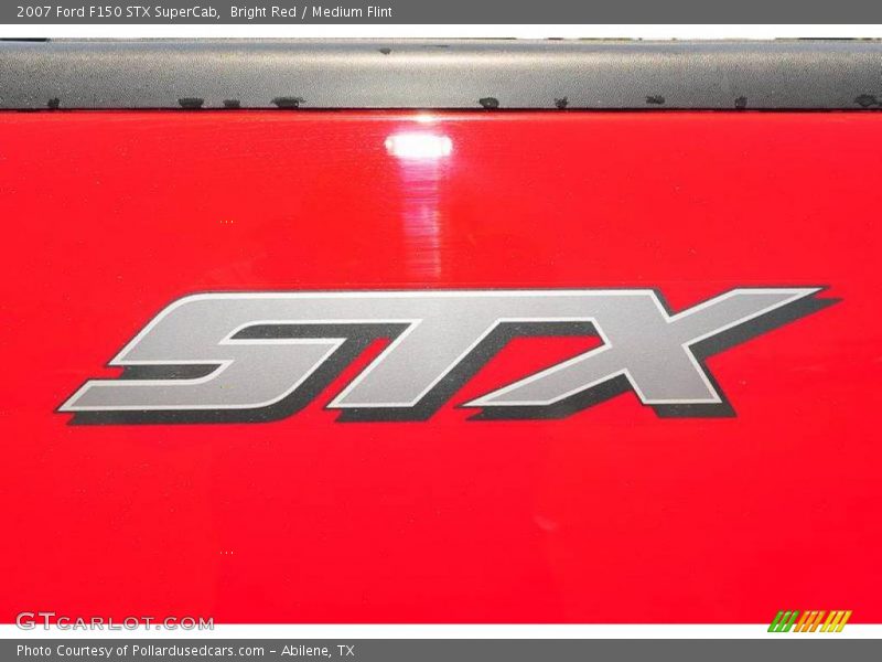 Bright Red / Medium Flint 2007 Ford F150 STX SuperCab