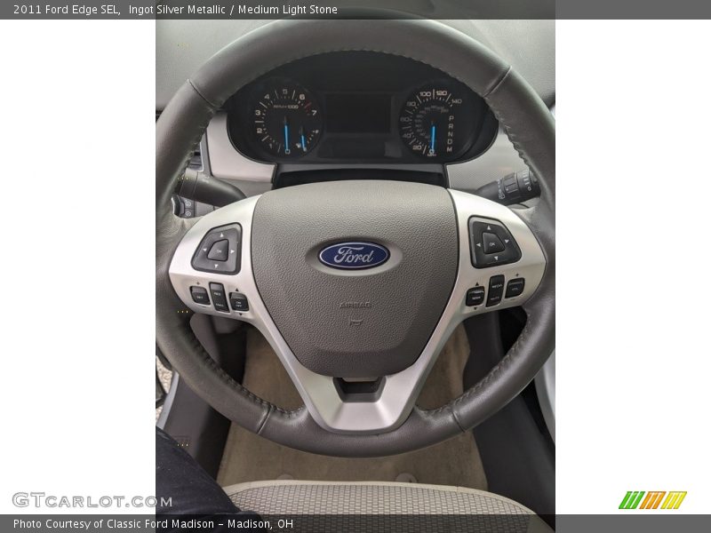 Ingot Silver Metallic / Medium Light Stone 2011 Ford Edge SEL