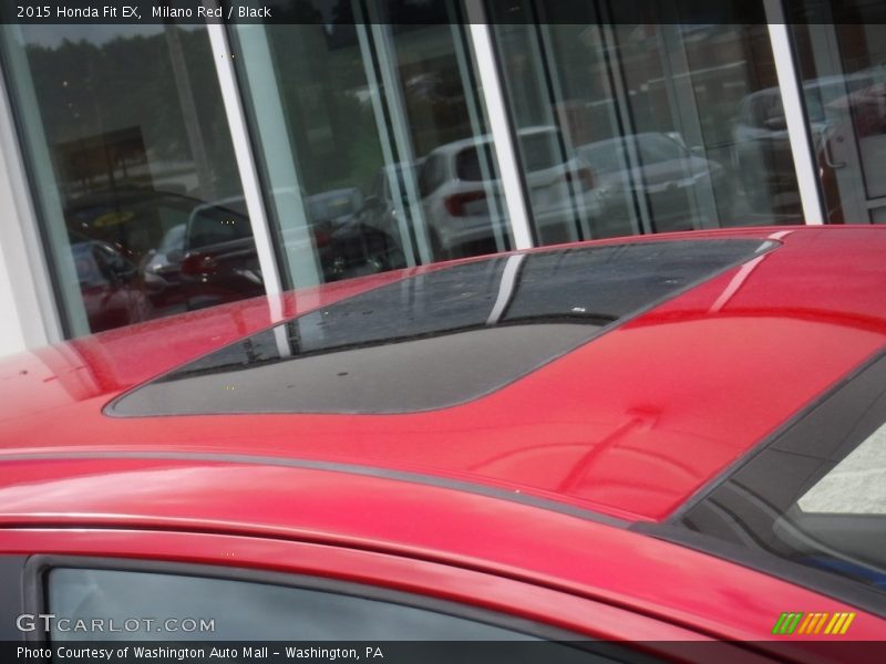 Milano Red / Black 2015 Honda Fit EX