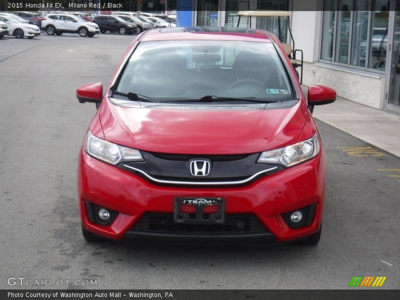 Milano Red / Black 2015 Honda Fit EX
