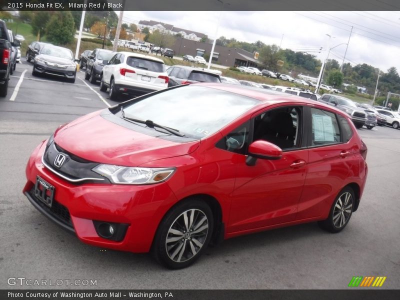 Milano Red / Black 2015 Honda Fit EX