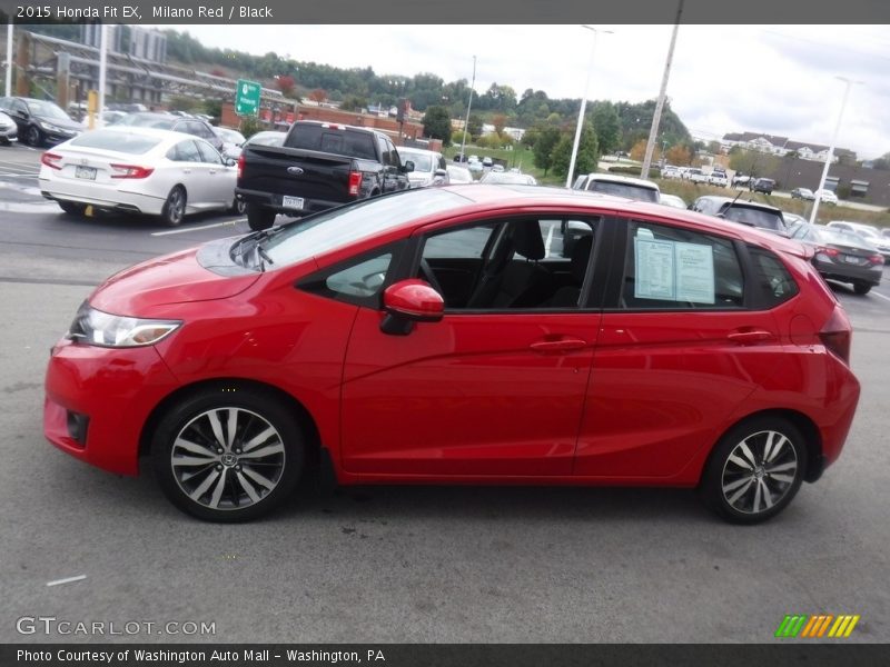 Milano Red / Black 2015 Honda Fit EX