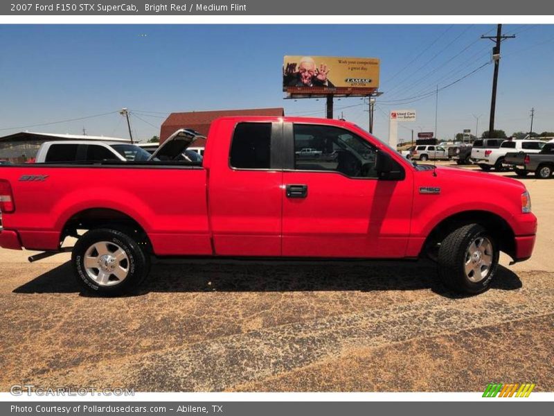 Bright Red / Medium Flint 2007 Ford F150 STX SuperCab