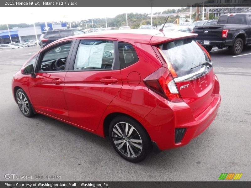 Milano Red / Black 2015 Honda Fit EX