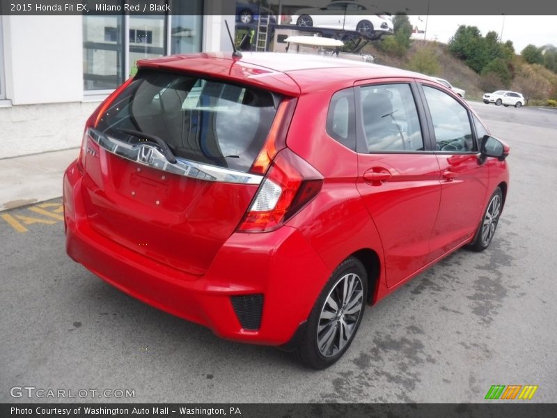 Milano Red / Black 2015 Honda Fit EX
