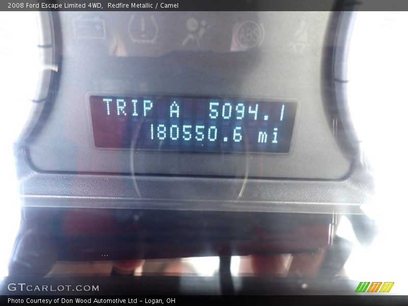 Redfire Metallic / Camel 2008 Ford Escape Limited 4WD