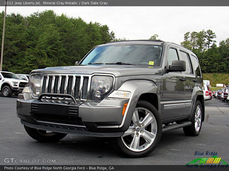 Mineral Gray Metallic / Dark Slate Gray 2012 Jeep Liberty Jet