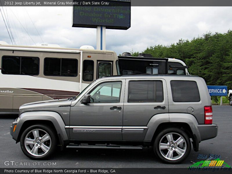 Mineral Gray Metallic / Dark Slate Gray 2012 Jeep Liberty Jet