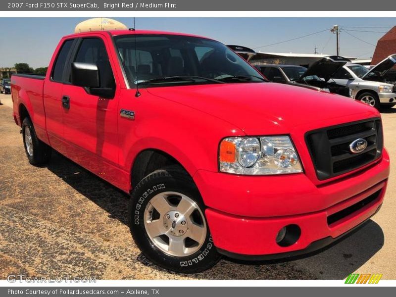 Bright Red / Medium Flint 2007 Ford F150 STX SuperCab