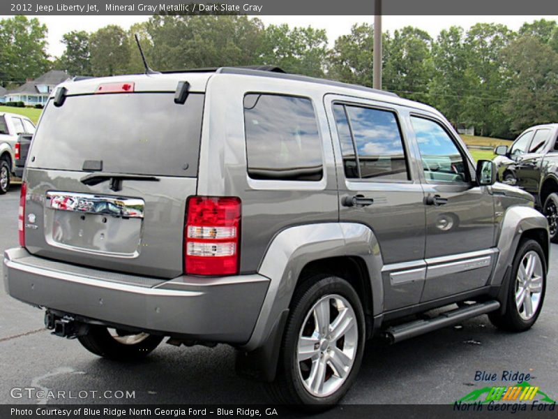 Mineral Gray Metallic / Dark Slate Gray 2012 Jeep Liberty Jet