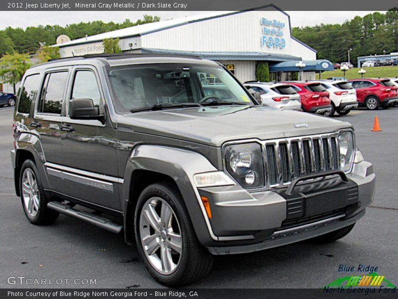 Mineral Gray Metallic / Dark Slate Gray 2012 Jeep Liberty Jet