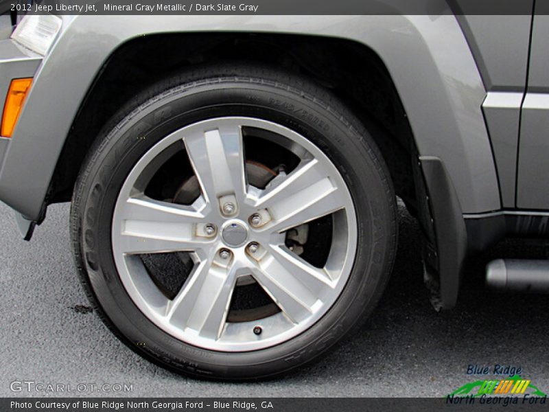 Mineral Gray Metallic / Dark Slate Gray 2012 Jeep Liberty Jet