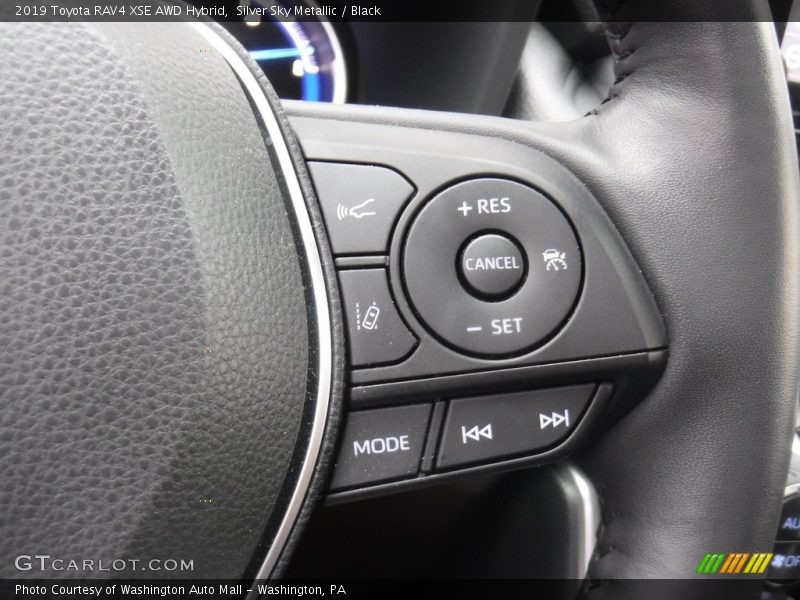 Silver Sky Metallic / Black 2019 Toyota RAV4 XSE AWD Hybrid