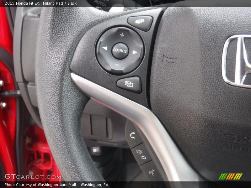 Milano Red / Black 2015 Honda Fit EX