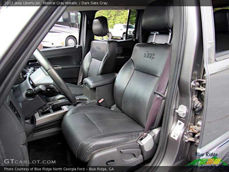Mineral Gray Metallic / Dark Slate Gray 2012 Jeep Liberty Jet