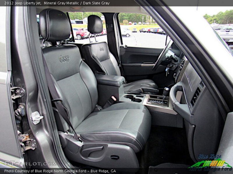 Mineral Gray Metallic / Dark Slate Gray 2012 Jeep Liberty Jet