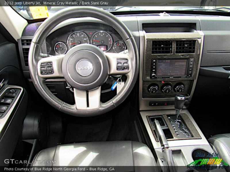 Mineral Gray Metallic / Dark Slate Gray 2012 Jeep Liberty Jet